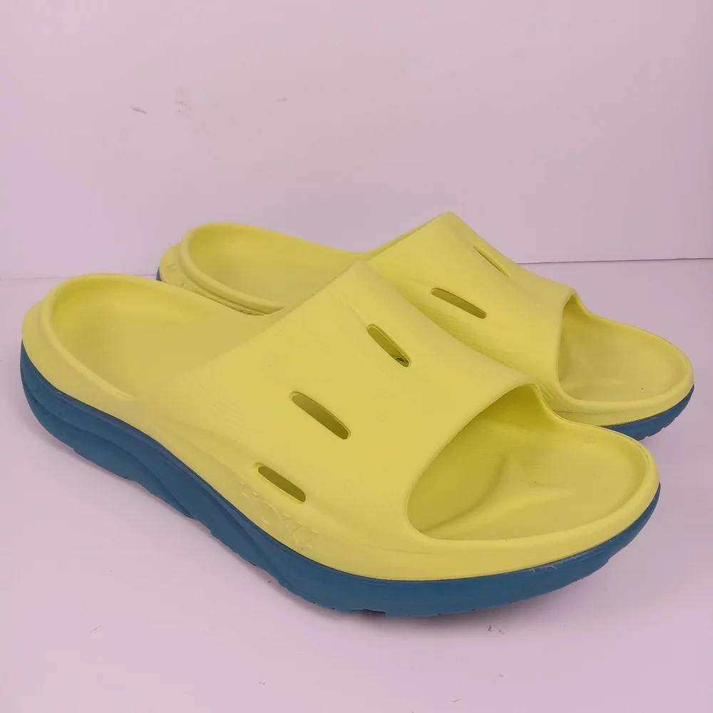 HOKA Ora Recovery Slide 3 Dual-Density Cushioned Breathable Sandals Mens Size 12